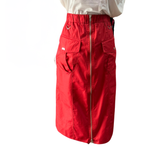 Falda Tubo Sport Con Cierre Y Bolsillos