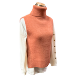 Sweater Angora Sin Mangas Cuello Alto - Cálido Renuevo