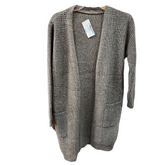 Tapado De Lana Matizado Con Bolsillos