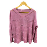 Sweater Salomé Hilo Cuello V Acanalado