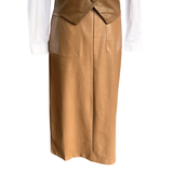 Falda Tubo Eco Cuero - Elegancia De Ébano