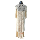 Tapado Largo Hilo Diseño Floral Verano