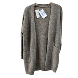 Tapado De Lana Matizado Con Bolsillos