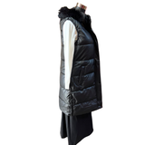 Chaqueta Eco Cuero Largo Sin Mangas