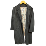 Chaqueta Gamuza Larga Con Botón