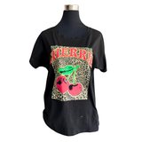 Polera Algodón Estampado Animal Print Cherrie