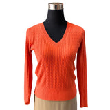 Polera Manga Larga Hilo Algodón Spandex Diseño Trenza