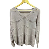 Sweater Salomé Hilo Cuello V Acanalado