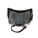 Cartera Medium Strass Con Cadena