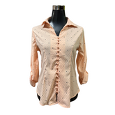 Blusa Perlita Elasticada Con Corazones