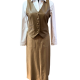 Falda Tubo Eco Cuero - Elegancia De Ébano