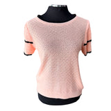 Polera Hilo Textura Rombos Cuello Redondo