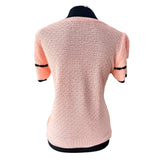 Polera Hilo Textura Rombos Cuello Redondo