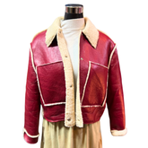 Chaqueta Aviadora Vintage Eco Cuero