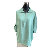 Blusa Fidelidad Manga Larga Con Cierre Argolla