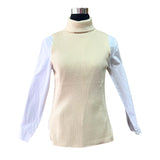 Básico Spandex Cuello Beatle