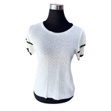 Polera Hilo Textura Rombos Cuello Redondo