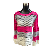 Sweater Gracia Acanalado Cuello Bote Manga Campana