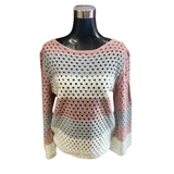 Sweater Gracia Acanalado Cuello Bote Manga Campana