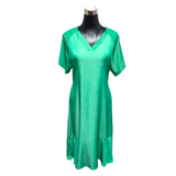 Vestido Cuello V Viscosa Seda 2026