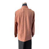 Blusa Cuello Alto Puño Elasticado