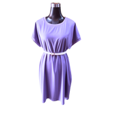 Vestido Liso Corto Con Bolsillos