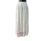 Falda Larga Encaje Forrada