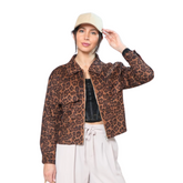 Chaqueta Gamuza Liviana Animal Print