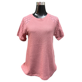 Polera Algodón - Hilo Manga Broderie