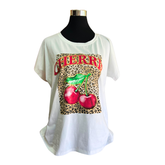 Polera Algodón Estampado Animal Print Cherrie