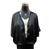 Chaqueta Satin Corta Con Botones - Dulce Refugio