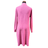 Vestido Lana Spandex Cuello Alto Color Pastel