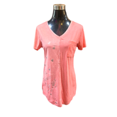 Polera Algodón Larga Cuello V All Things With Love