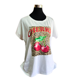 Polera Algodón Estampado Animal Print Cherrie