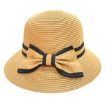 Sombrero Yute Liso Cinta Con Vivo Negro