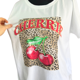 Polera Algodón Estampado Animal Print Cherrie