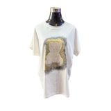 Polera Oversize Oso Lentejuelas