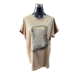 Polera Oversize Oso Lentejuelas