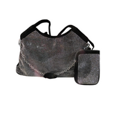 Cartera Grande Strass Con Porta Celular