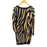 Tapado Largo Spandex Bicolor Negro Con Camel