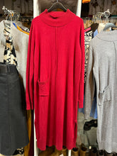 Vestido Largo Lana Spandex Cuello Alto Con Bolsillo Z&Y