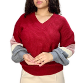 Sweater Génesis Manga Tricolor