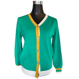 Chaleco Spandex Botones Tricolor