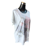 Polera Metalizada Diseño Rombo Con Tachas