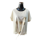 Polera Algodón Oversize Muchos Corazones
