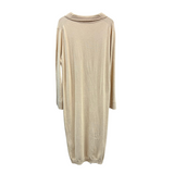 Vestido Lana Spandex Cuello Camisero