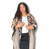 Ruana Vittoria - De Lana Diseño Estampado