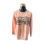 Poleron Cuello Redondo Lurex Animal Print