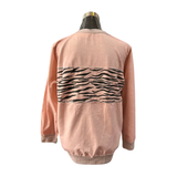Poleron Cuello Redondo Lurex Animal Print