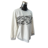 Poleron Cuello Redondo Lurex Animal Print